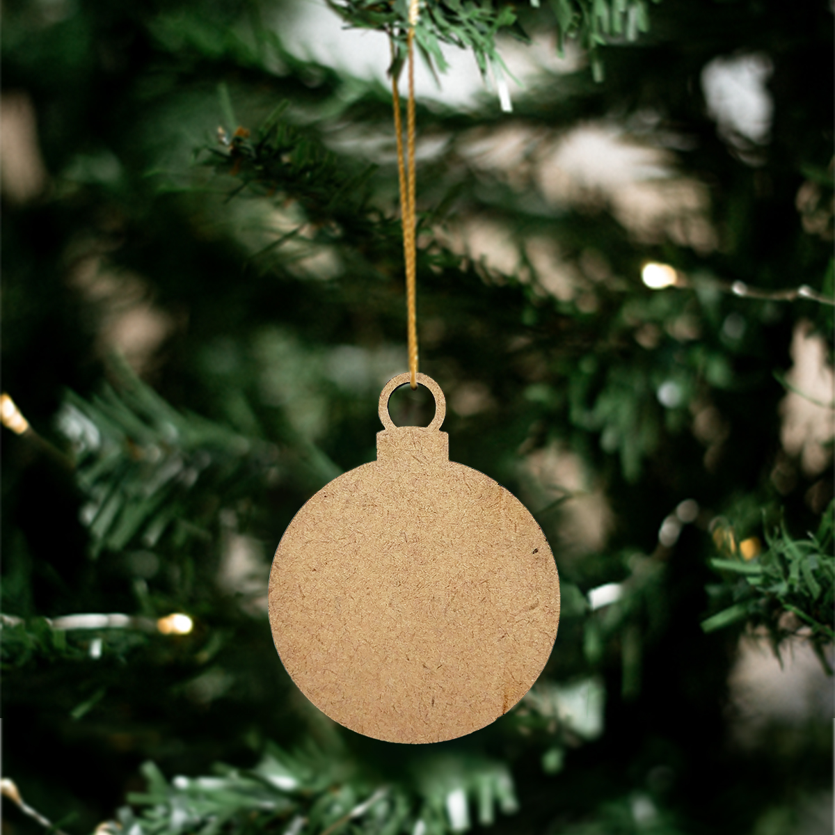 Kit 50 Bolas Lisas Para Árvore de Natal Corte Laser MDF Cru