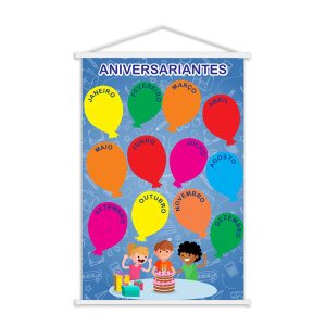 Banner para Sala de Aula Aniversariante do Mês V2