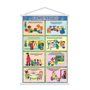 Banner para Sala de Aula Combinados C/ Ilustrações