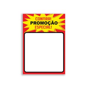 Placa de Sinalização em PVC de Promoção Especial para Comércio